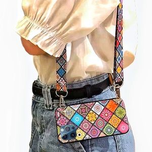 iPhone 12/iPhone12 Pro Vintage Crossbody Case 🥖